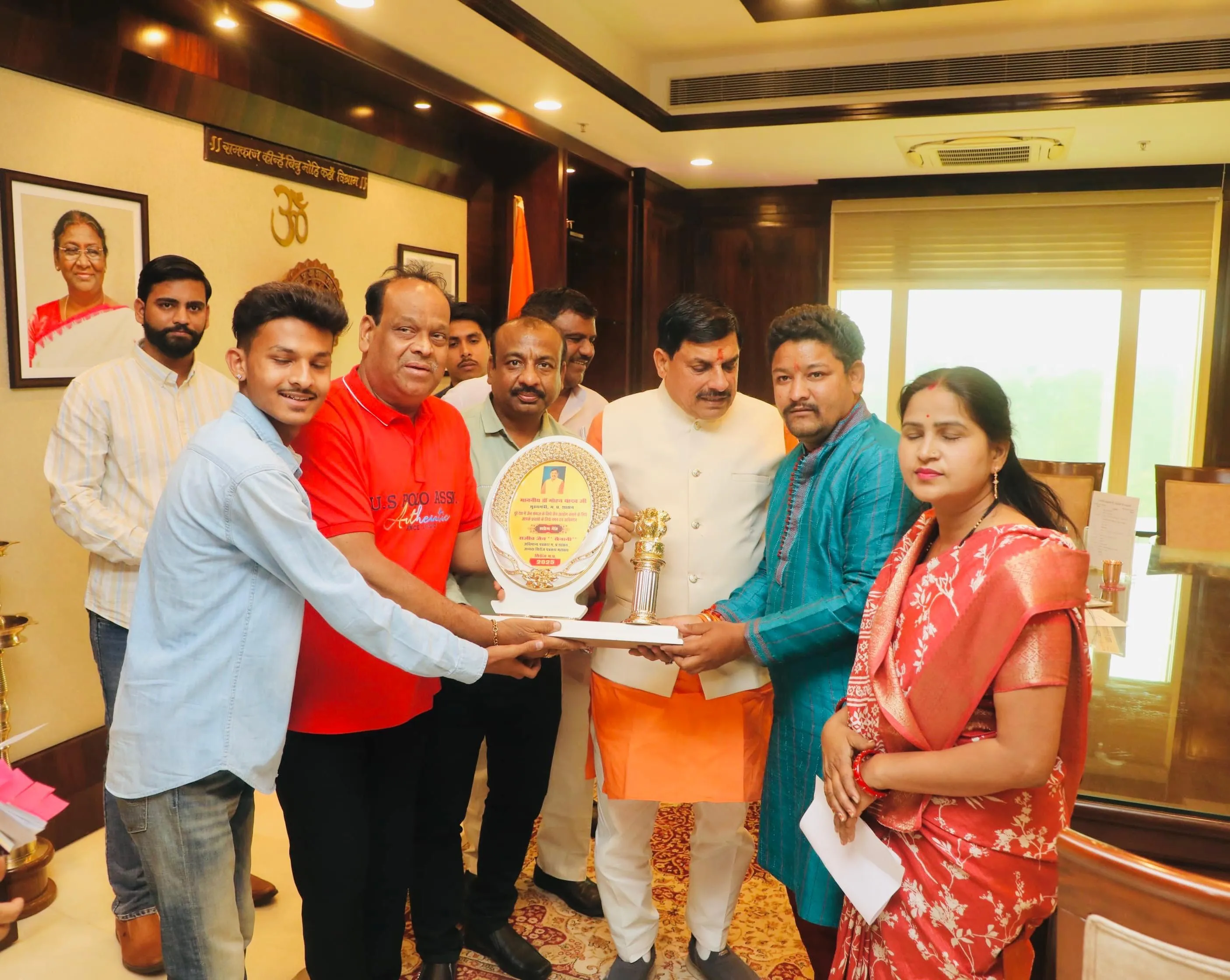 Rajeev Jain meeting Dr. Mohan Yadav