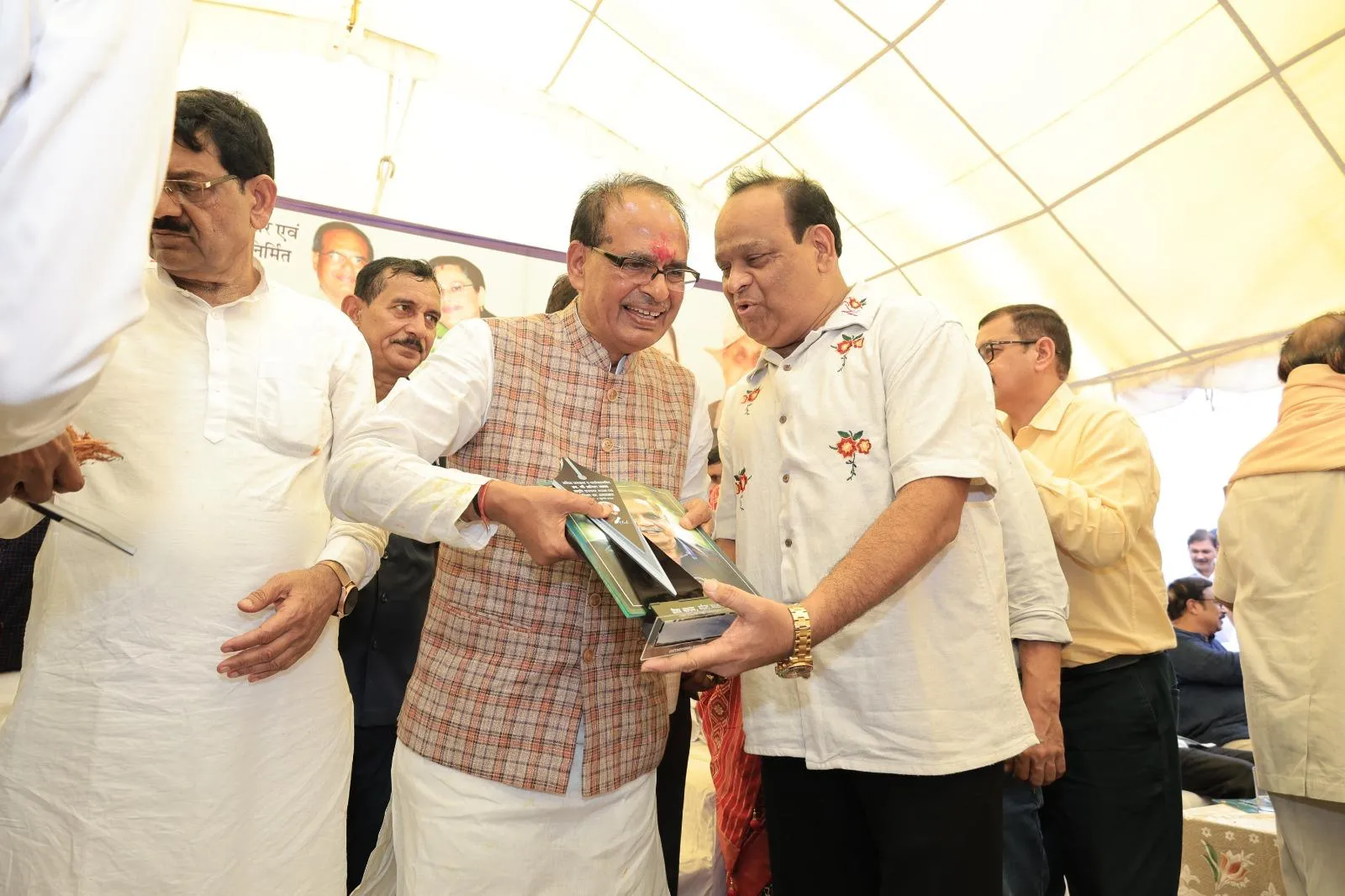 Rajeev Jain with Shivraj Singh Chauhan
